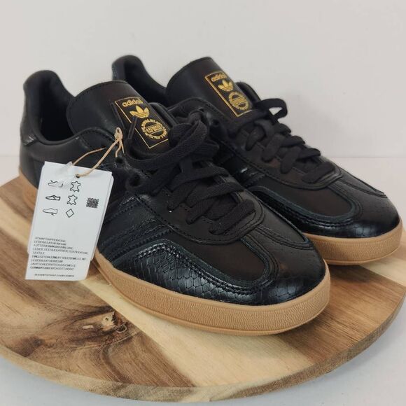 adidas Gazelle Indoor Snakeskin Pack - IF1978 Shoes Mens Size 9.5 Black - Picture 3 of 10